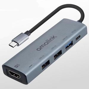 [KGPQU2KQ_4B]Type C to HDMI 컨버터 4K 30Hz USB2.0x2 US