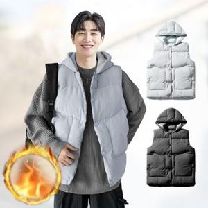 데일리 방한 패딩 스타일 겨울 보온 누빔 모자 다운