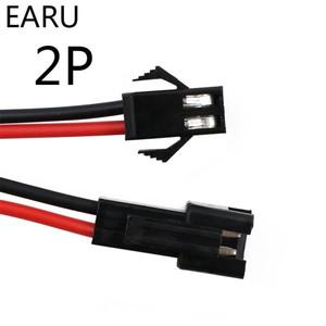 커넥터 10 쌍 15cm JST SM 2P 2Pin 플러그 소켓 남성여성 와이어 커넥터 LED 스트립 램프 드라이버 커넥터