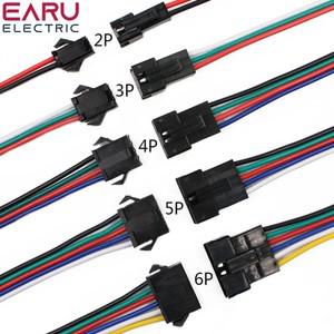 커넥터 2Pin 3Pin 4Pin 5Pin 6Pin led 커넥터 남성여성 JST SM 2 3 4 5 6Pin 플러그 커넥터 Led 스트립 라