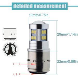 오토바이조명 1Pcs BA21D Led 바이크 오토바이 헤드 라이트 6V 12V 24V 낮은 빔 자동차 전면 전구 스쿠터 M