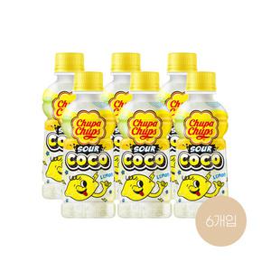 츄파춥스 사우어코코 레몬 240ml (1팩/6개입) 이온음료 비타민