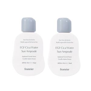 프롬리에 비건 EGF 시카 워터 선앰플 56ml 2개 수분 선블록 자외선차단제