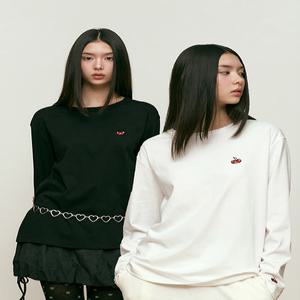 [2PACK] 스몰 체리 스탠다드 롱슬리브 티셔츠 투팩 [멀티]