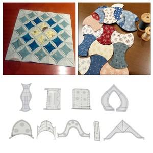 바느질 액세서리에 대 한 아크릴 퀼 팅 눈금자 패치 워크 도구 DIY 측정 드로잉 용품에 재단사 절단 공예
