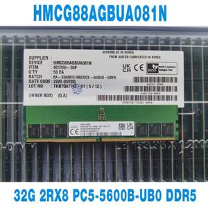 SK 하이닉스 데스크탑 메모리 HMCG88AGBUA081N용 1PCS RAM 32GB 2RX8 5600 PC5-5600B-UB0 DDR5 UDIMM