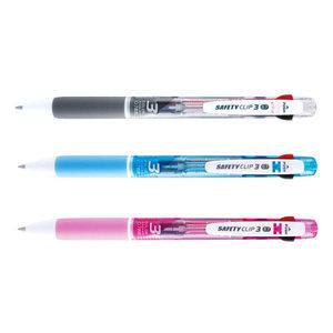3색 볼펜 세이프티 바인더 포켓 클립 굵은 펜 0.7mm 초저점도 마이펜 부드러운 세미나 회의 연구실 강의실