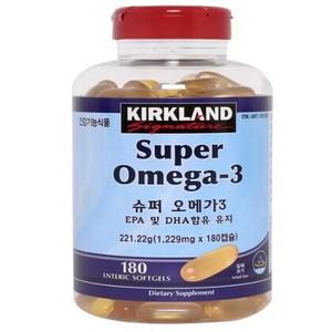 커클랜드 슈퍼 오메가3 1229mg x 180 캡슐 1+1 목넘김이편한 영양제