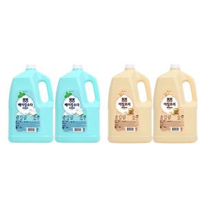 퐁퐁 주방세제 베이킹소다 용기, 3L, 2개 + 아침보리 용기, 3L, 2개