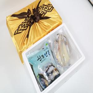 [롯데백화점]바다좋은  프리미엄 완도전복우럭선물세트 활전복9미1kg반건조우럭3마리