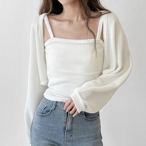 라이니 여리핏 나시 가디건 set 볼레로 ou-4040d