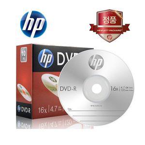 [오너클랜]HP Media DVD-R 16x 4.7GB (1P 슬림 케이스) 10장