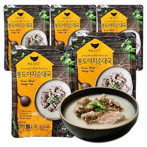 선미식품 따숨 통도야지 순대국 600g 5개 (WFHL87S)