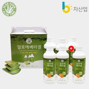알로에타임 유기농주스 알로에 베라겔 1050ml x 5＋1병(6병)