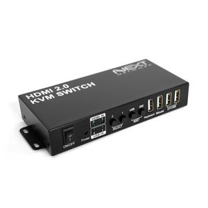 2포트 USB2.0 HDMI KVM 스위치 선택기 NEXT-7202KVM-4K