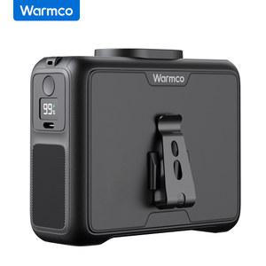 휴대용 선풍기 Warmco 20000mAh 허리 72H 배터리 속도 15000RPM 웨어러블 벨트 냉각 클립 LED 손전등 보조베터리