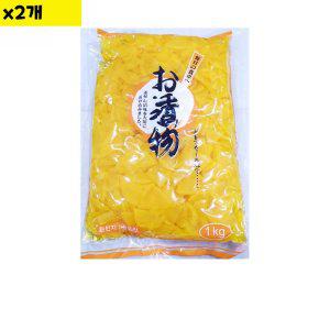 식자재 도매 단무지 슬라이스 동경 1Kg x2개 (반품불가)