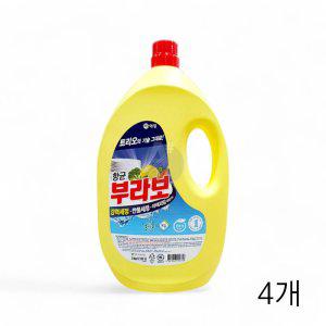 애경 항균 부라보 주방세제 3kg X 4개 대용량 음식점 설거지 설겆이 업소용 식기세정제 (반품불가)