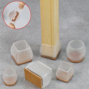 16pcs 미끄럼 방지 실리콘 의자 모자 테이블 발 펠트 패드 가구 다리 스토퍼 컵 소파 피트 커버 양말 나무 바닥 보호기