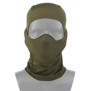 전술 마스크 야외 발라크라바 헤드 후드 실리콘 반 얼굴 호흡 헤드 기어 Airsoft Hunting CS Sunscreen Cap Green Camo