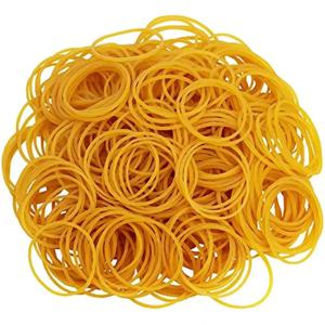 100/200pcs 노란색 강한 조절 탄성 고무 반지, 학생 사무용품, 편지지, 고무 밴드, 암소 밴드