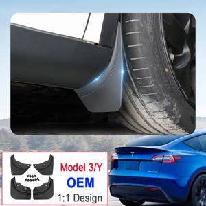Tesla Model Y 3 하이랜드 액세서리 용 소프트 머드 플랩 TPE 머드 가드 오리지널 디자인 펜더 안티 스노우 안티 샌드 가드 프로텍터