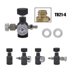 TR21-4 스레드 밸브 용 HPA 범용 채우기 어댑터 이산화탄소 실린더 병 소다수 CO2 리필 스테이션 게이지 벤트