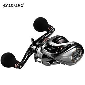 SOLOKING HIAW200 베이트캐스팅 릴 Betriel 9.5KG 최대 드래그 12 베어링 5.4/7.2 기어비 낚시 릴 베이트캐스터 릴