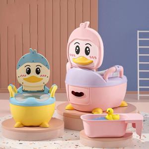 어린이용 변기 시트, 만화 오리 변기 시트, 휴대용 변기 시트, 남아 및 여아용 아기 침대 팬, 대야 변기, 아기 의자