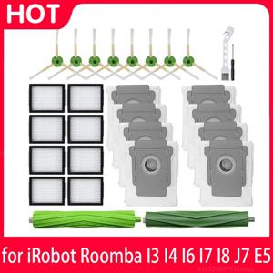 iRobot Roomba I7 I7+ I3 I3+ I4 I4+ I6 I6+ I8 I8+ J7 J7+ E5 E6 E7 필터 메인 브러시 걸레 천 먼지 봉투 브래킷 진공 청소기