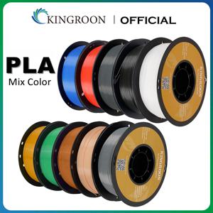 KINGROON PLA 필라멘트 1.75mm 5/10KG pla 플라스틱 3D 프린터용, 표준 1kg/롤 3D 인쇄 필라멘트 믹스 컬러 로컬 배송