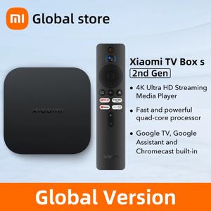 글로벌 버전 Xiaomi Mi TV Box S 2세대 4K Ultra-HD 쿼드 코어 프로세서 Dolby Vision HDR10+ Google Assistant 스마트 TV Mi Box
