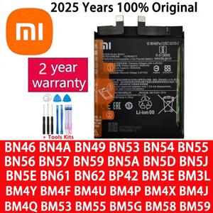 원래 Xiaomi Redmi 참고 A3 K30 K40 7 7A 8 8T 9 9T 9S 10 10T 10S 10X 11 11T 12 12T Lite POCO M2 F3 M3 X3 X4 X5 Pro 배터리