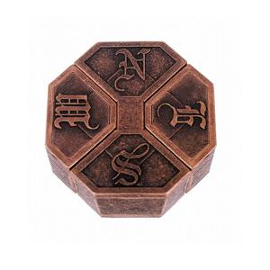 Bagua 잠금 금속 잠금 해제 장난감 금속 퍼즐 장난감 어린이 성인 스트레스 릴리프 장난감 재미 있은 선물 IQ 도전 게임