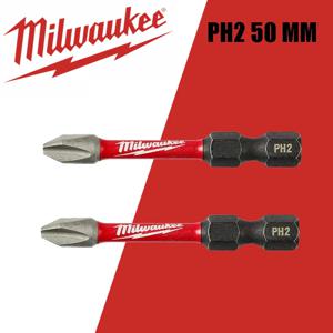 밀워키 PH2 50MM 드릴 비트 전기 스크루 드라이버 용 십자 드라이버 고정 임팩트 비트 목공 전동 공구 액세서리