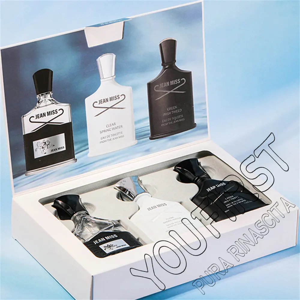 남성용 향수 선물 상자, 향수, 향수, 향수, 향수, Méskie Charming Man 향수, 신선한 천연 90ml, 3 개 세트, 오리지널