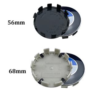 4PCS BMW 휠 센터 캡 68mm 56mm 파란색 흰색 Hubcap BMW E46 E90 E30 F10 F30 X5 X3 E39 F25 E60 E91 E87 M 자동차 액세서리