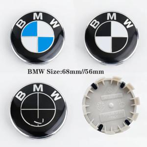 4PCS 휠 센터 캡 68mm 56mm 파란색 흰색 Hubcap BMW E46 E90 E30 F10 F30 X5 X3 E39 F25 E60 E91 E87 M 자동차 액세서리
