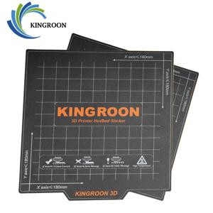 KINGROON 유연한 자기 히트 베드 180x180/235x235mm 3D 프린터 핫 베드 시트 KP3S KP5L Ender 3 용 A + B 소프트 자석 빌드 플레이트