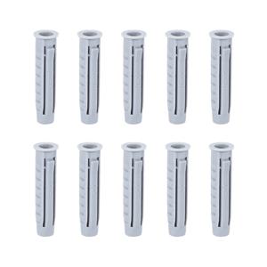 Uxcell 100pcs 6mmX30mm 플라스틱 확장 파이프 열 콘크리트 앵커 벽 플러그 그레이 홈 가든 DIY 응용 프로그램