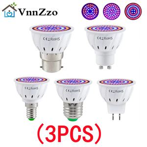 3PCS LED 성장 전체 스펙트럼 전구 E27 E14 GU10 MR16 220V 온실 수경 램프 실내 식물 Phyto FlowerLamp에 대 한 빛을 성장