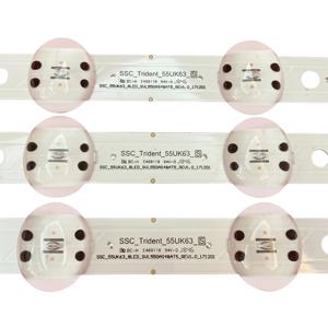3 PCS LED 백라이트 스트립 LG 55UK6360PSF 55UK6360 55UK6300 55UK6200 55UK6470 55UK6400 SSC_TRIDENT_55UK63_S SVL550AS48AT5