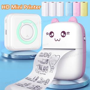 야옹 미니 라벨 프린터 열 휴대용 프린터 스티커 용지 무 잉크 무선 Impresora Portátil 200dpi Android IOS 57mm