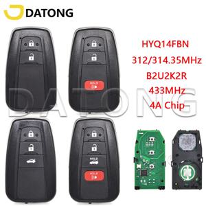 Datong Wolrd 자동차 원격 제어 키 Toyota Corolla HYQ14FBN 4A 칩 312/314MHz 브라질 8990H-02050 B2U2K2R 433MHz