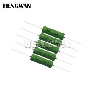 5pcs RX21 6W 권선 저항 5% 1R 10R 100R 1K 10K 12K 15K 18R 20R 22R 24R 27R 33R 36R 0.05 0.1 0.22 1 10 100 옴 저항기