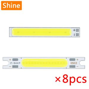 8pcs LED COB 램프 구슬 칩 높은 전력 1W 3W 5W DC3V 9V 12V 15V LED 자동차 자전거 손전등 벽 램프 조명 튜브 수리 DIY