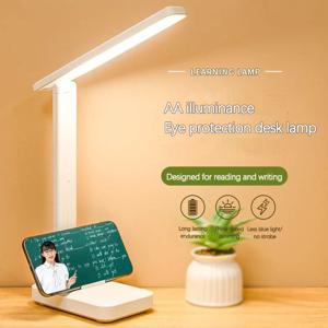LED 책 빛 터치 접이식 테이블 밤 램프 머리맡 독서 눈 보호 USB 충전 야간 조명 독서 책 방