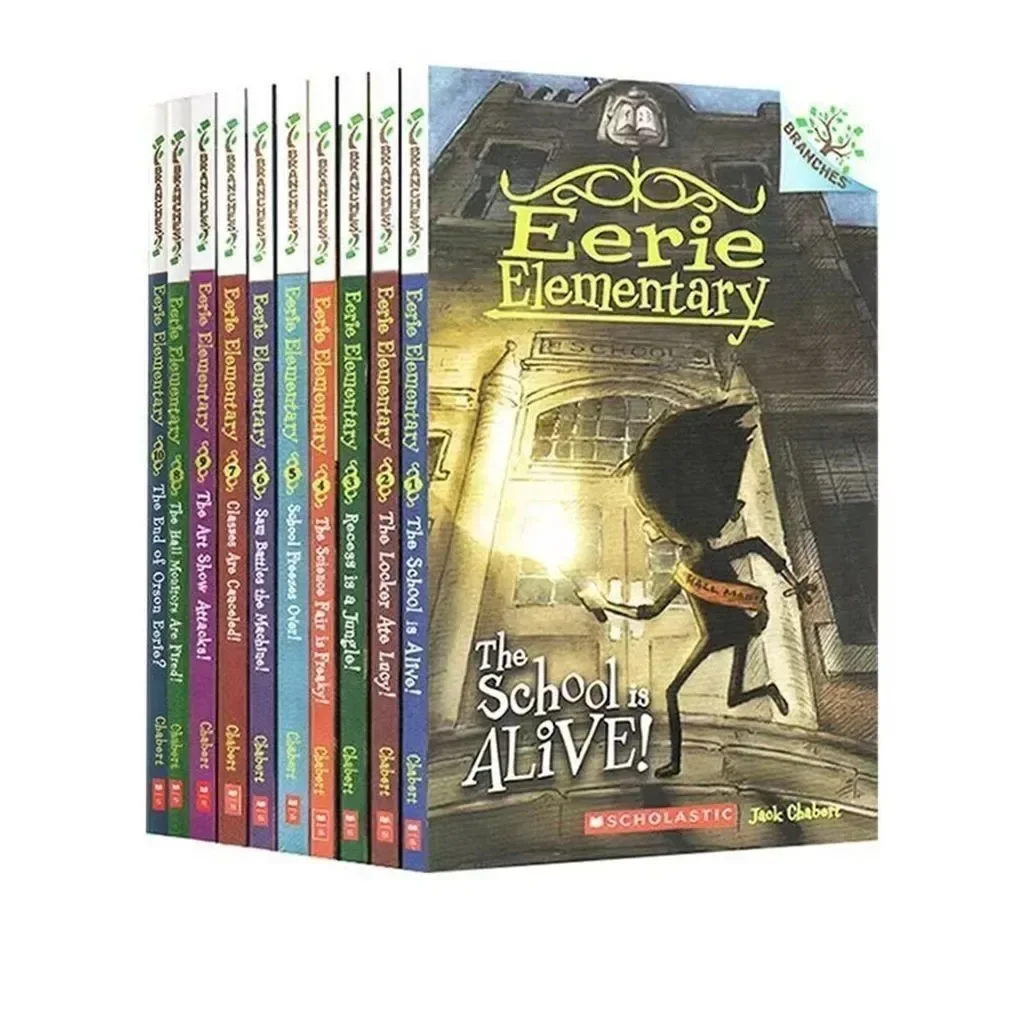 10 권/세트 Eerie Elementary The School Is Alive 어린이 영어 그림 재미있는 만화 이야기 책 Libros