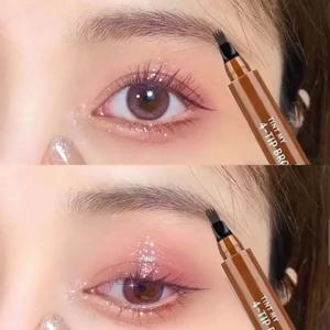 눈썹 펜 눈썹 문신 방수 액체 검은 눈썹 메이크업 연필 마이크로 블레이드