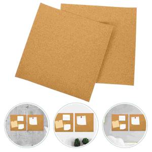 5 Pcs 정사각형 코르크 보드 보드 코르크판 알림 공지 표시 게시판 푸시 핀 벽 타일 컵 받침